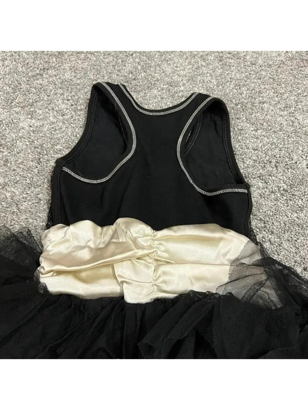Ohh! La, La! Couture Toddler Girls Black Sequins Tulle Dress size 4